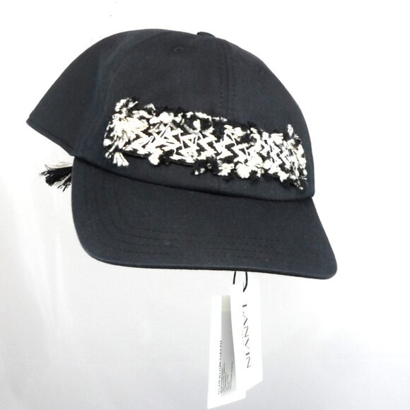 NWT$360 LANVIN Curb Woven Logo Cotton Baseball Cap 60 Medium - Picture 9 of 11
